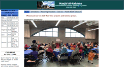 Desktop Screenshot of cummingmasjidalrahman.com